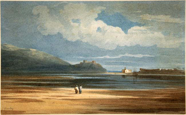 harlech castle across the traeth mawr